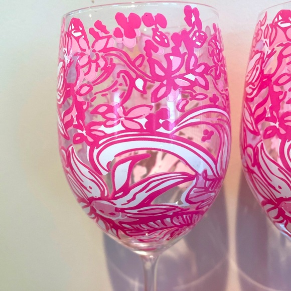 [SOLD] Set of lily pulitzer wine glasses - Picture 3 of 3